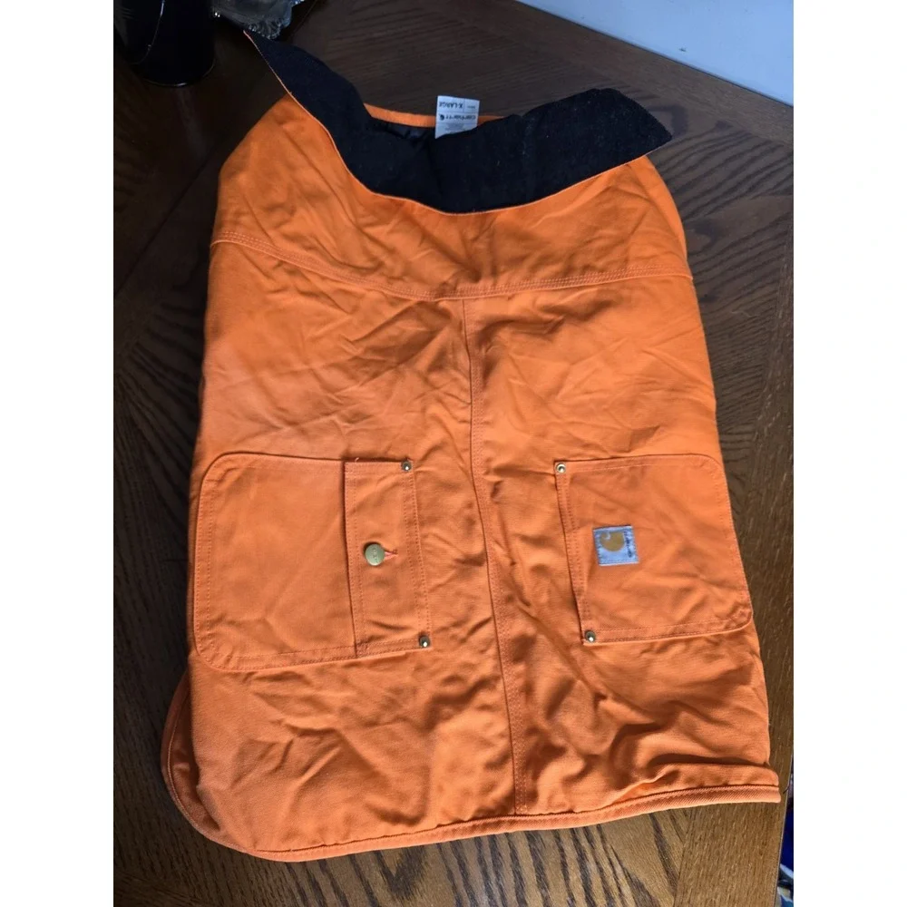 CARHARTT Hunter Orange Waterproof Hunting Insulated Duck Cloth Dog Chore Coat XL